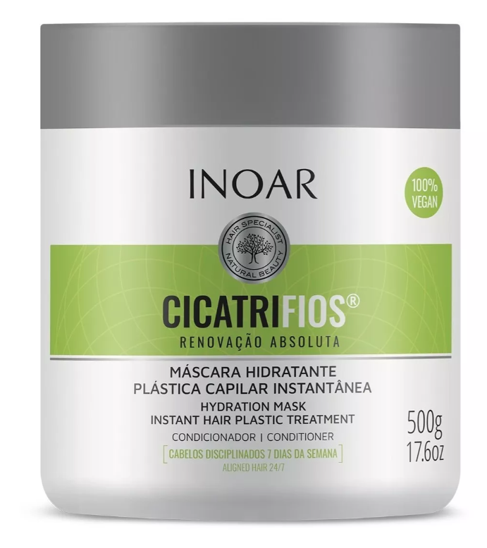 Inoar Vegan Cicatrifios Máscara Hidratante de Cabello 1KG